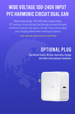 高電源 Qc 3.0 Usb ウォールチャージャー 100w Gan 旅行チャージャー 過電圧保護