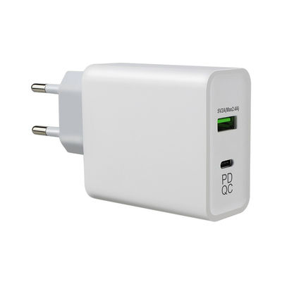 240V 45W QC 3.0 ウォールプラグ 電源アダプタ Euro Usb C 2mケーブル