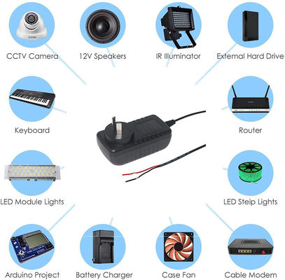 AU プラグイン DC電源アダプター 5V 3A 輸出 LEDモニターと急速充電