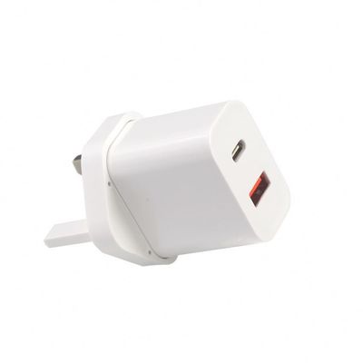 1A+1C USB 移動充電器 急速充電タイプC 急速 30W 壁 UK Qc 充電
