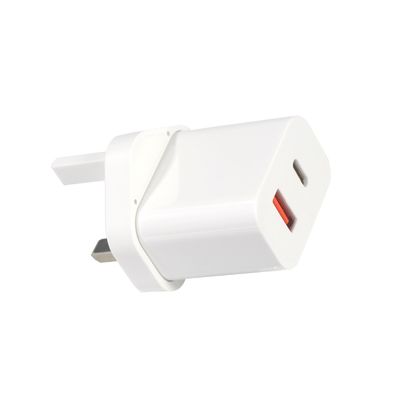 1A+1C USB 移動充電器 急速充電タイプC 急速 30W 壁 UK Qc 充電