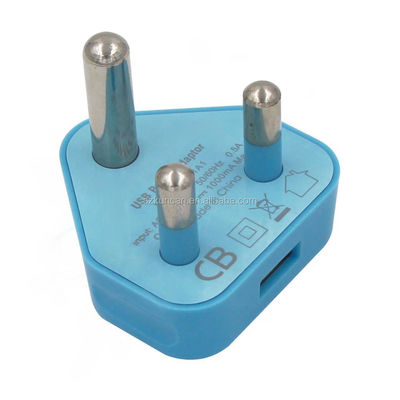 5V 2.1A 双 USB 充電器 南アフリカとインド向け 移動電源アダプタ