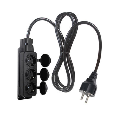 EU Schuko Type F プラグ4出力延長コード 16A 250V