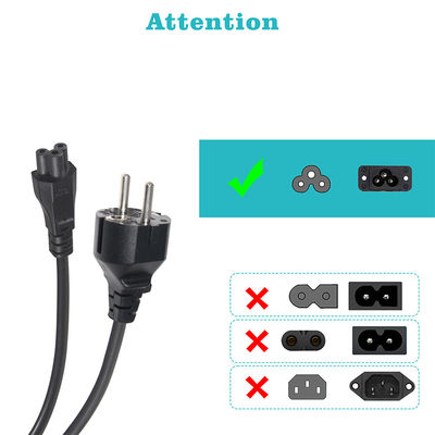 1.5M VDE CEE ユーロプラグケーブル イーコ コンピュータ EU メール シャッコ 10A 電源コード AC アダプター シャッコ C5