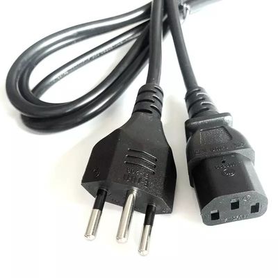 スイスプラグ 電源ケーブル プラグ メイン ワイアリング スイスプラグ 黒/白 250V スイスプラグ 電源ケーブル コード