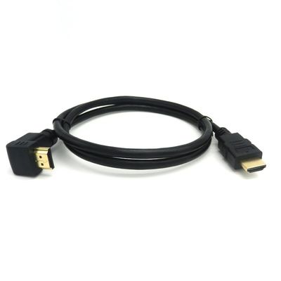 90度角金コネクタ 2.0V 4K 60Hz HDMIケーブル 1.5m マルチメディア用