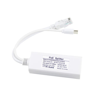 USB 48V POE スプリッターから12V カメラ 802.3af USBタイプC シングルランポート 1A 1.2A