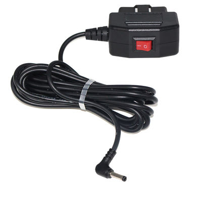 OBD2 12V to 5V 充電ケーブル（DVRドライブレコーダー用スイッチ付き）