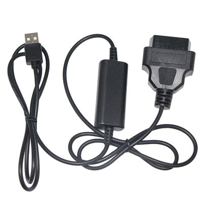 9-36v カスタムカー診断ケーブル 28-24AWG DVR OBD2 16Pin to USB A 男性OBDステップアップケーブル