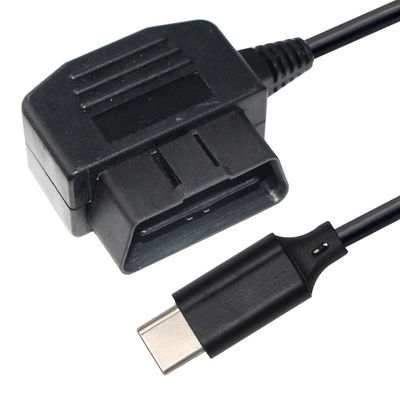 5V 12V 自動車充電器 電源延長ケーブル OBD-2 から C タイプ USB-C ケーブル ダッシュカメラ