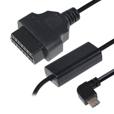 24W マイクロUSBケーブル接続器 GPS DVR カメラカメラ タブレット E-ドッグ 電話 OBD II 16ピン充電器