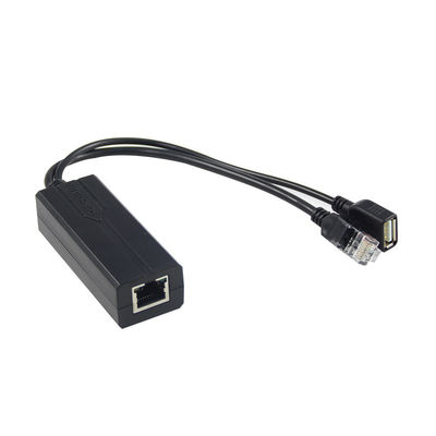 1Gbps スイッチ容量 PoE スプリッター 48V から 5V 2.4A USBタイプA 女性 802.3af パワーオーバーイーサネット