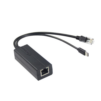 48V から 5V 2.4A MAX POE スプリッタ USB-C 12W プライベートモールド NO 入力 100-240V AC 50/60Hz