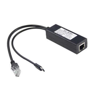 48V から 5V 2.4A MAX POE スプリッタ USB-C 12W プライベートモールド NO 入力 100-240V AC 50/60Hz