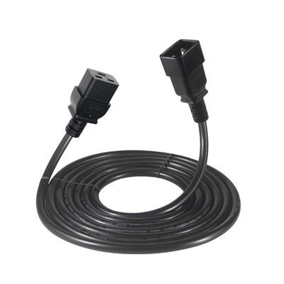 2Xc19プラグ 20A重用 Pdu 15A 250V 14 AwgからC20ケーブル電源コード