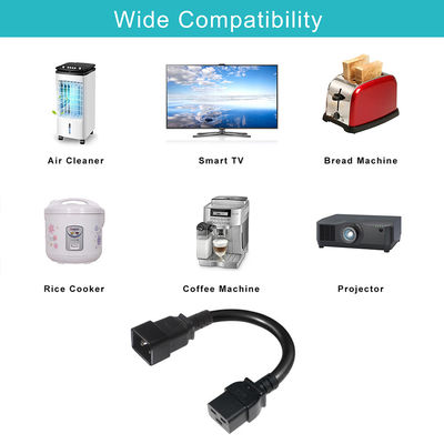 2Xc19プラグ 20A重用 Pdu 15A 250V 14 AwgからC20ケーブル電源コード