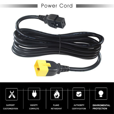 電源ケーブル 320 C20 男性からC19 女性ソケットコネクタ 60320 Iec パソコン電源コード