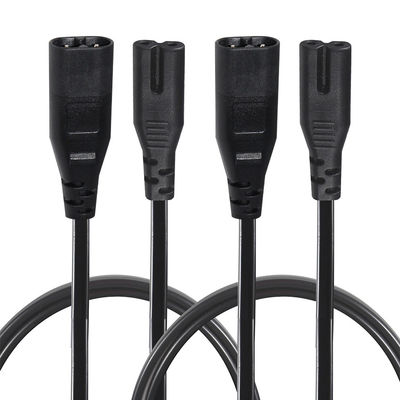 2M Iec320 黒色露出線 電源コード Ac C7 図8 C8 延長ケーブル