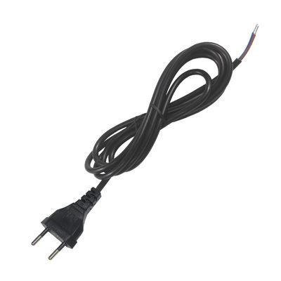 電源プラグ Eu 2ピン ストリップされた電源ストリップ 電源コード オープンワイヤ フリーエンド