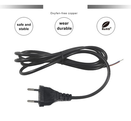 VDE承認済み EU 2ピン - IEC C7 C8 ラップトップ電源コード 1.5m