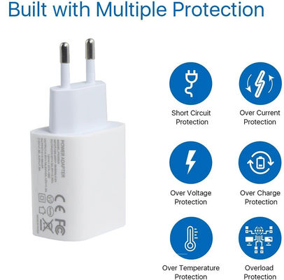 1A +1C 携帯電話のためのヨーロッパ電源充電器 18W 20W 移動アダプタ OEM/ODM