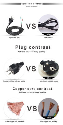 欧州 3ピン Vde 220V スキュコ Cee 77 Eu Ac コード
