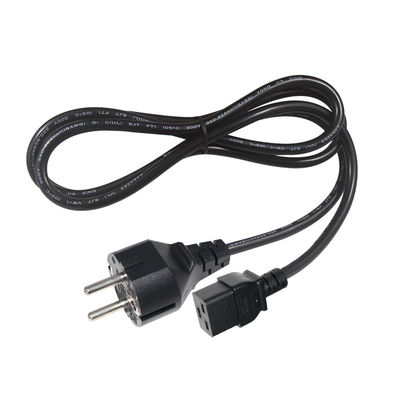 EU CEE7/7 3ピン電源コード、ストリップワイヤー付き 220-240V