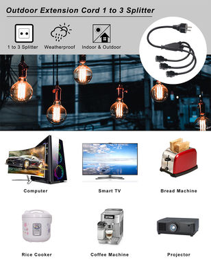 EU Schuko 3X C19 女性ソケット電源コード 16Aへのプラグ