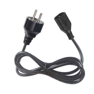 EU 3Pin シュコ 男性プラグ Cee 77 PC 補給 髪を直すパネル マウント Iec C14 ロッキング