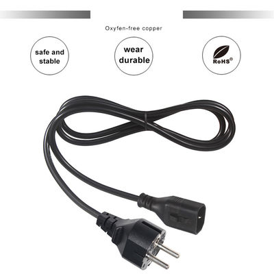 EU 3Pin シュコ 男性プラグ Cee 77 PC 補給 髪を直すパネル マウント Iec C14 ロッキング
