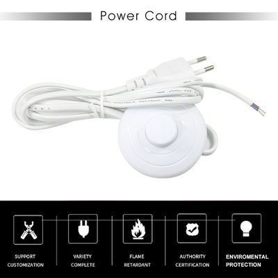 塩ランププラグ ACケーブル 電気 ユーロ フット フロア スイッチ Vde 承認 脱ぎ Eu 電力コード