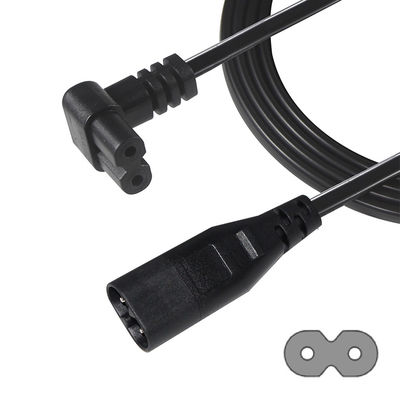 C8 男性から女性 短 0.6M 供給電源ケーブルコード 図 8 C7 2ピン 核 Ac Nispt 18Awgプラグ