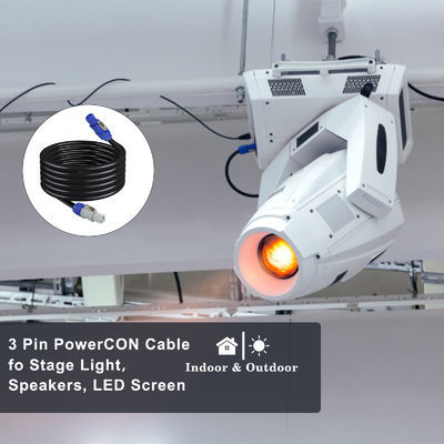 NAC3FCA から NAC3FCB 20A AC PowerCon コンネクタ SJTW 3ピン電源延長ケーブル