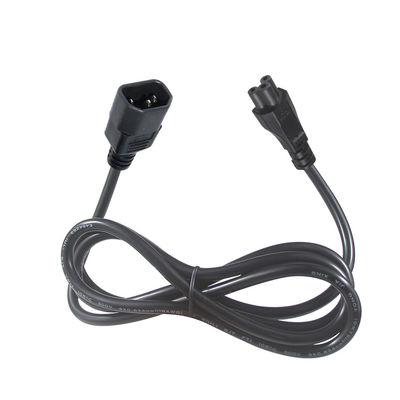 IEC C5 - C14 電源ケーブル 1.8m 16AWG 黒色コンピュータケーブル