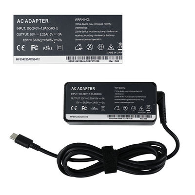 デスクトップ用電源アダプタ Type-C PD 45W ラップトップ充電器 20V 2.25A MAX