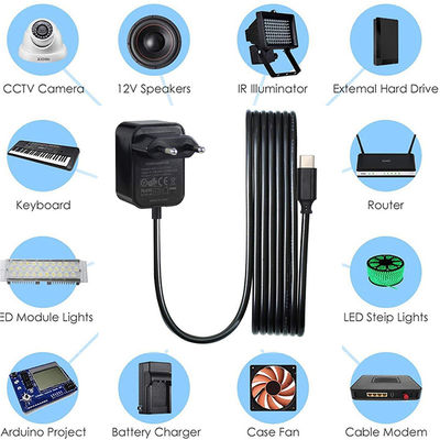 36W 12V 3A ACスイッチング電源アダプター、Type C出力付き