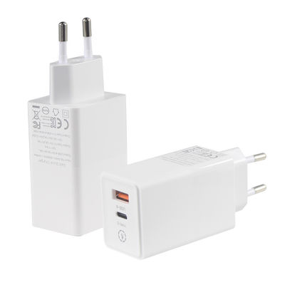 ラップトップQCタイプC デュアルPD充電器 65W出力 15V 3A 急速充電旅行アダプター