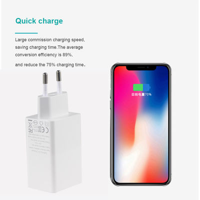 ラップトップQCタイプC デュアルPD充電器 65W出力 15V 3A 急速充電旅行アダプター