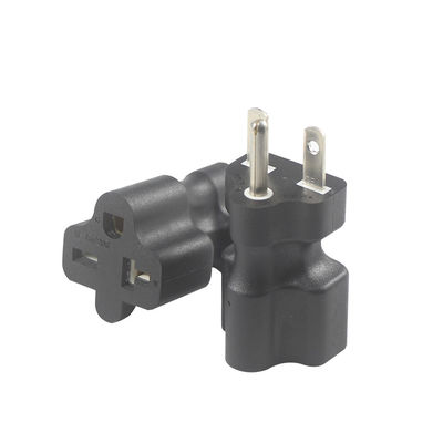 KUNCAN NEMA 5-15P から 5-15R 5-20R 電源アダプタ 黒ABS