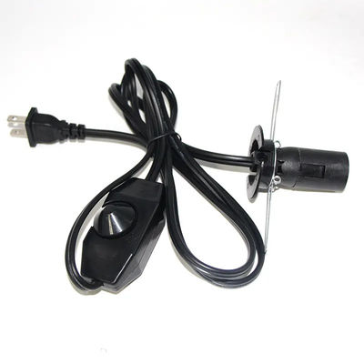 偏光 220V 2Pin Usa to E26 ディマースイッチ付き ヒマラヤ塩ランプ 電源コード