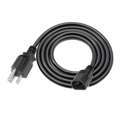 US Nema 515PからC14の延長ケーブル Ac 3ピンプロング Sjt Svt 16Awg PVC用電源ケーブル