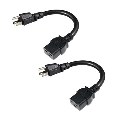男性から女性 NEMA 5-15P から IEC C19 AC拡張ケーブル 320 アメリカン家電用のコネクタ