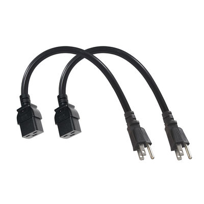 男性から女性 NEMA 5-15P から IEC C19 AC拡張ケーブル 320 アメリカン家電用のコネクタ