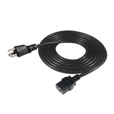 3ピンSjt ケーブルSjtw Iec 320 C19 に Nema 5-15p 3ピンロックAC拡張 5Ft 6Ft