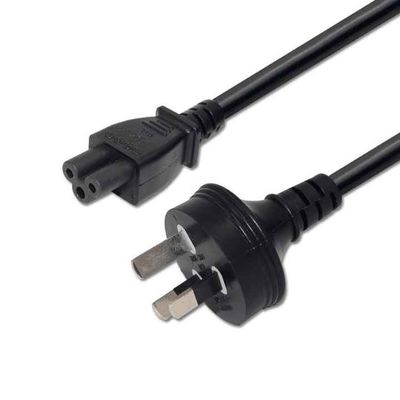 SAA認定 AU 3P から IEC C5 電源コード 2.5A 250V,0.75mm2 H05VV-F ラップトップ/プリンター (3ft-15ft)