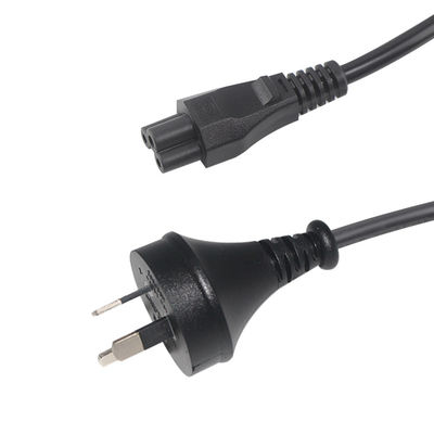 SAA認定 AU 3P から IEC C5 電源コード 2.5A 250V,0.75mm2 H05VV-F ラップトップ/プリンター (3ft-15ft)