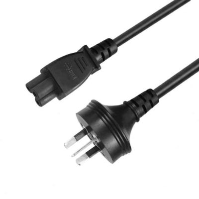 SAA認定 AU 3P から IEC C5 電源コード 2.5A 250V,0.75mm2 H05VV-F ラップトップ/プリンター (3ft-15ft)