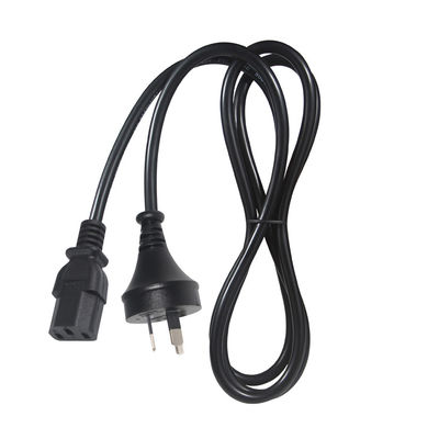 SAA認定AU 2ピンプラグとIEC C13電源コード, 250V 10A H05VV-F 3x0.75mm2 PC/サーバー/家庭用家電用の純銅