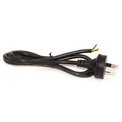 SAA認定AU 2ピンプラグ 脱ぎと缶詰の電源コード H03VV-F 2x0.75mm2 PVCジャケット 家電/産業用用の赤銅導体