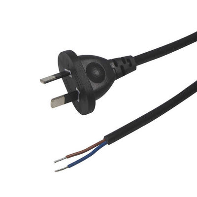 SAA認定AU 2ピンプラグ 脱ぎと缶詰の電源コード H03VV-F 2x0.75mm2 PVCジャケット 家電/産業用用の赤銅導体